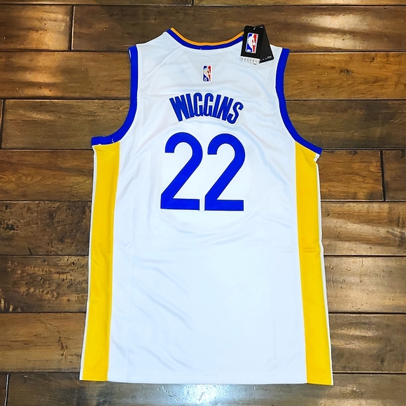 Nike Andrew Wiggins 22 Golden State Warriors White Swingman Player Jersey XL 52 - Picture 7 of 8
